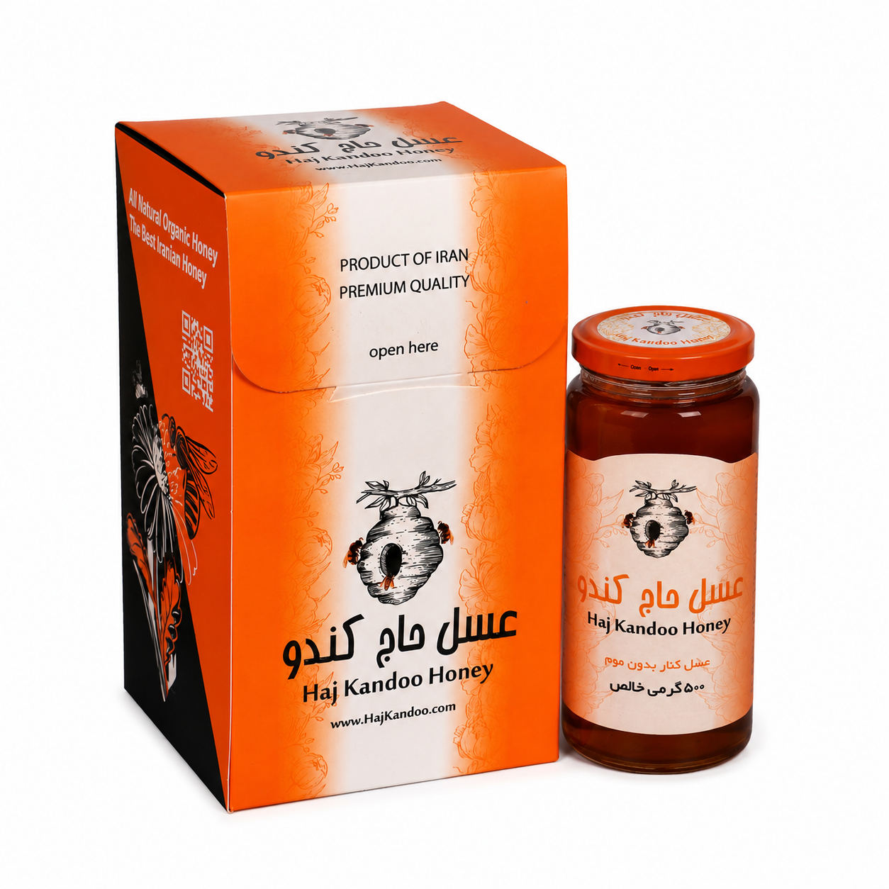 عسل کنار بدون موم - ۵۰۰ گرمی خالص